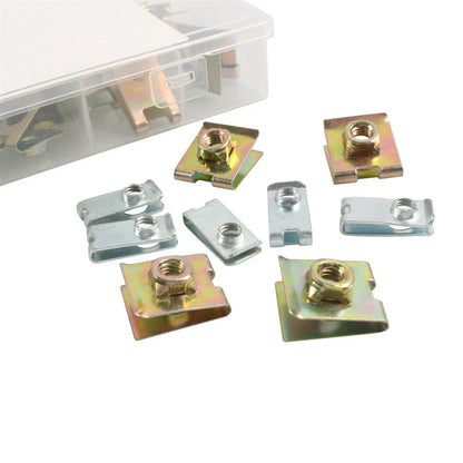 70Pcs Metal U-Type Bumper Fender Clips for Car Truck Accessories