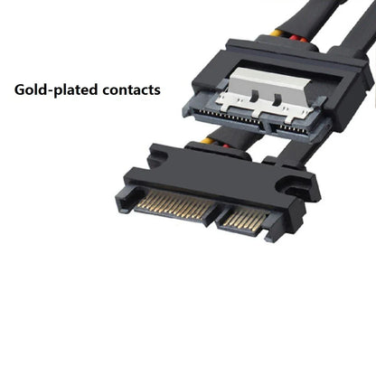 22Pin SATA Power Extension Cable Male to Female Data Cord 50cm