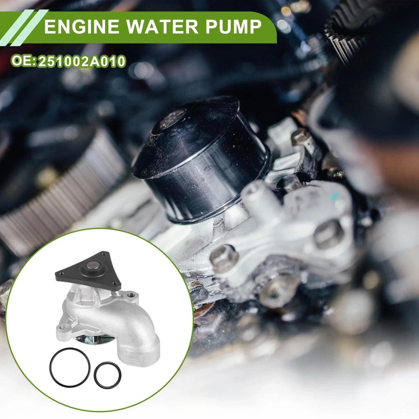 Engine Water Pump for Hyundai Elantra 2005-2011 Cooling System Replacement