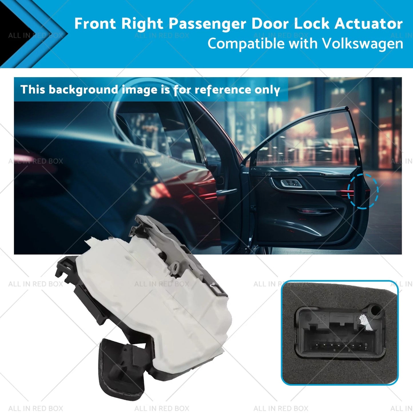 Front Right Passenger Door Lock Actuator for Volkswagen Polo, Skoda