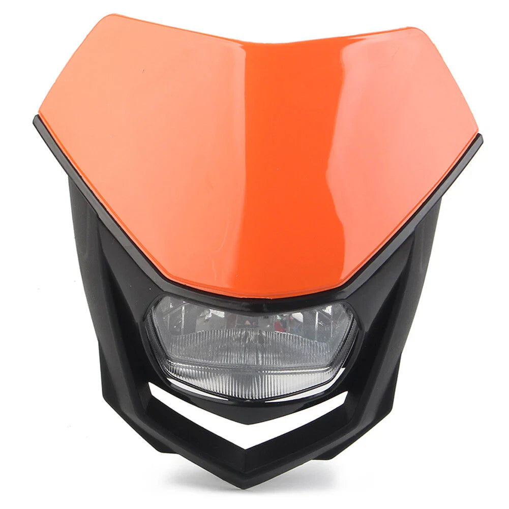 Universal Headlight Fairing for Supermoto Dirt Bike - Orange