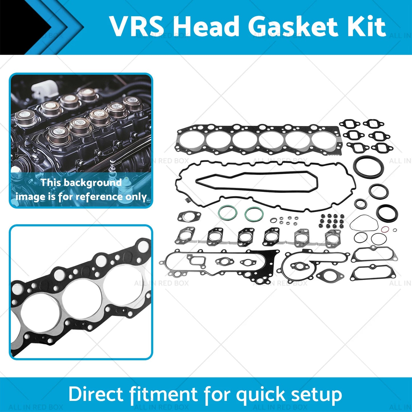 VRS Head Gasket Kit for Toyota Landcruiser HZJ78 HZJ79 HZJ80 HZJ105 (1990-2007)