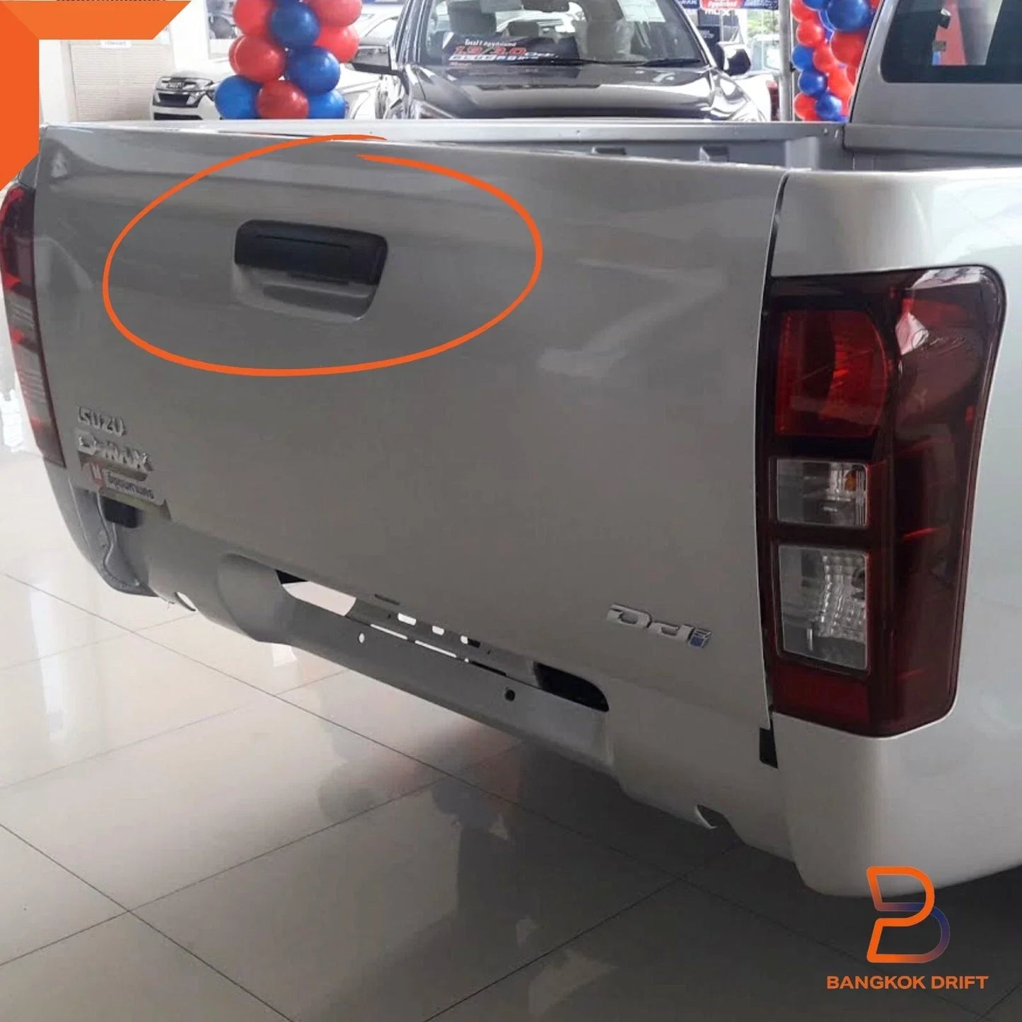Black Rear Tailgate Handle for Isuzu D-Max UTE (2016-2019)
