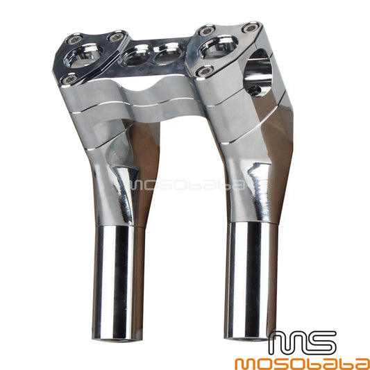 1" Chrome Motorcycle Handlebar Risers for Harley Dyna Low Rider (2006-2017)