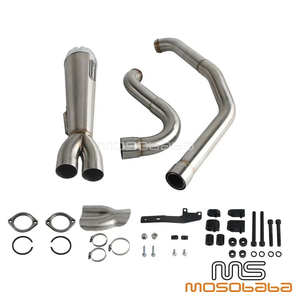 Exhaust System w/ End Cap for Harley Touring FLTRX FLTRXS FLTRK FLTRXP (2014-2023)