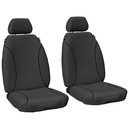 Front Heavy Duty Canvas Car Seat Covers for Hilux GGN25 KUN25 KUN26 4WD 8/09~15