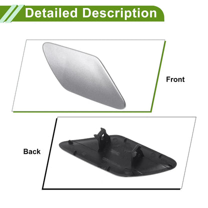 Washer Nozzle Cover for Porsche Cayenne (2003-2010) - Silver Tone