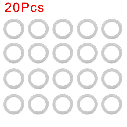20 x M18 Silver Tone Oil Drain Plug Gaskets for Honda (90471-PX4-000)