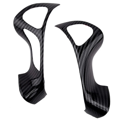2 x Carbon Fiber Steering Wheel Knob Covers for Nissan Murano (2015-2020)