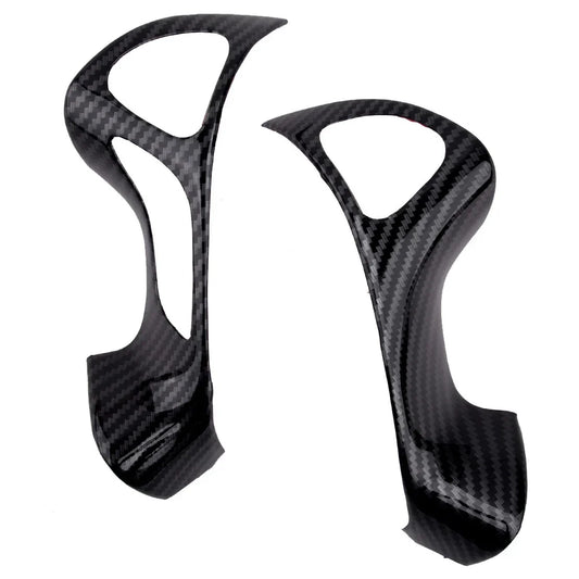 2 x Carbon Fiber Steering Wheel Knob Covers for Nissan Murano (2015-2020)