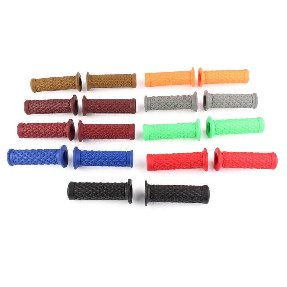 7/8" Rubber Handlebar Grips for Motorcycle Universal