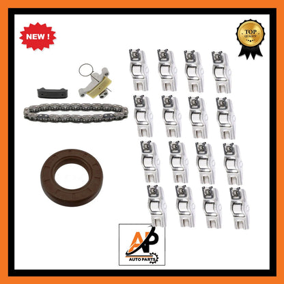 Engine Timing Chain Kit with Seal and Rocker Arms for Ford Mondeo Focus 2.0 (2010–2019)