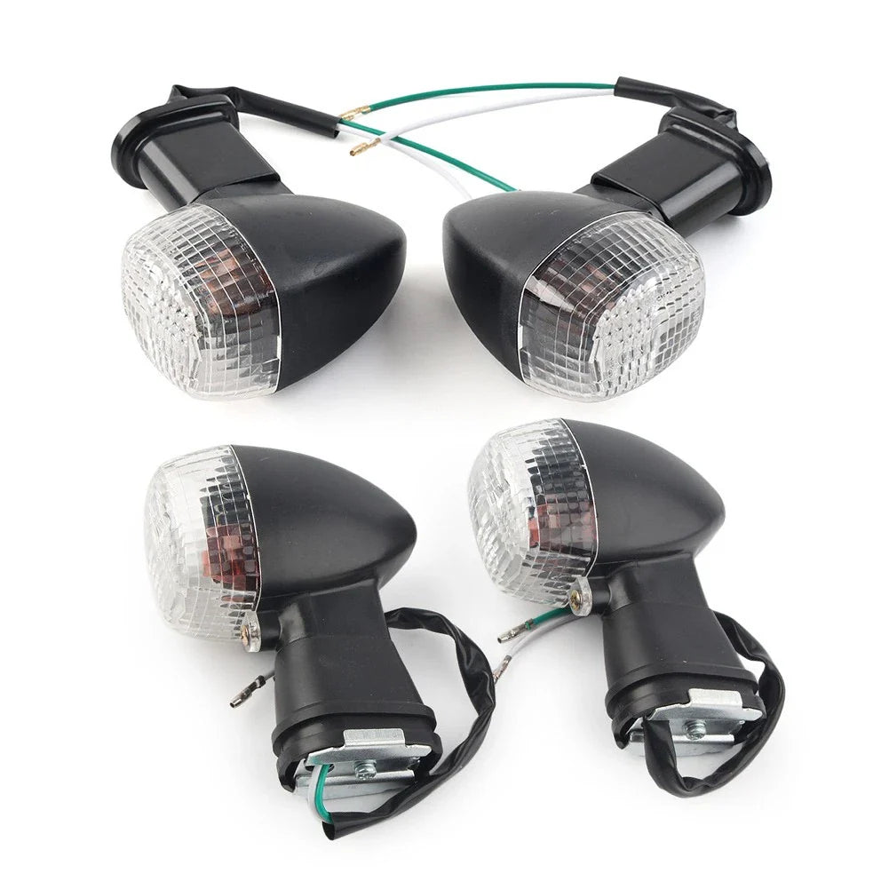 Clear Front Rear Turn Signal Lights for Kawasaki Ninja ZX12R ZX9R ZX7R (2000-2006)