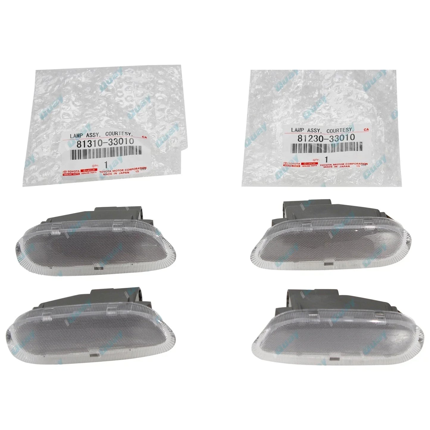 Genuine Courtesy Door Lamp Kit Set of 4 for Toyota Prado 120 Series