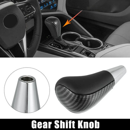 Faux Leather Gear Shift Knob for Toyota Lexus Carbon Fiber Pattern ()