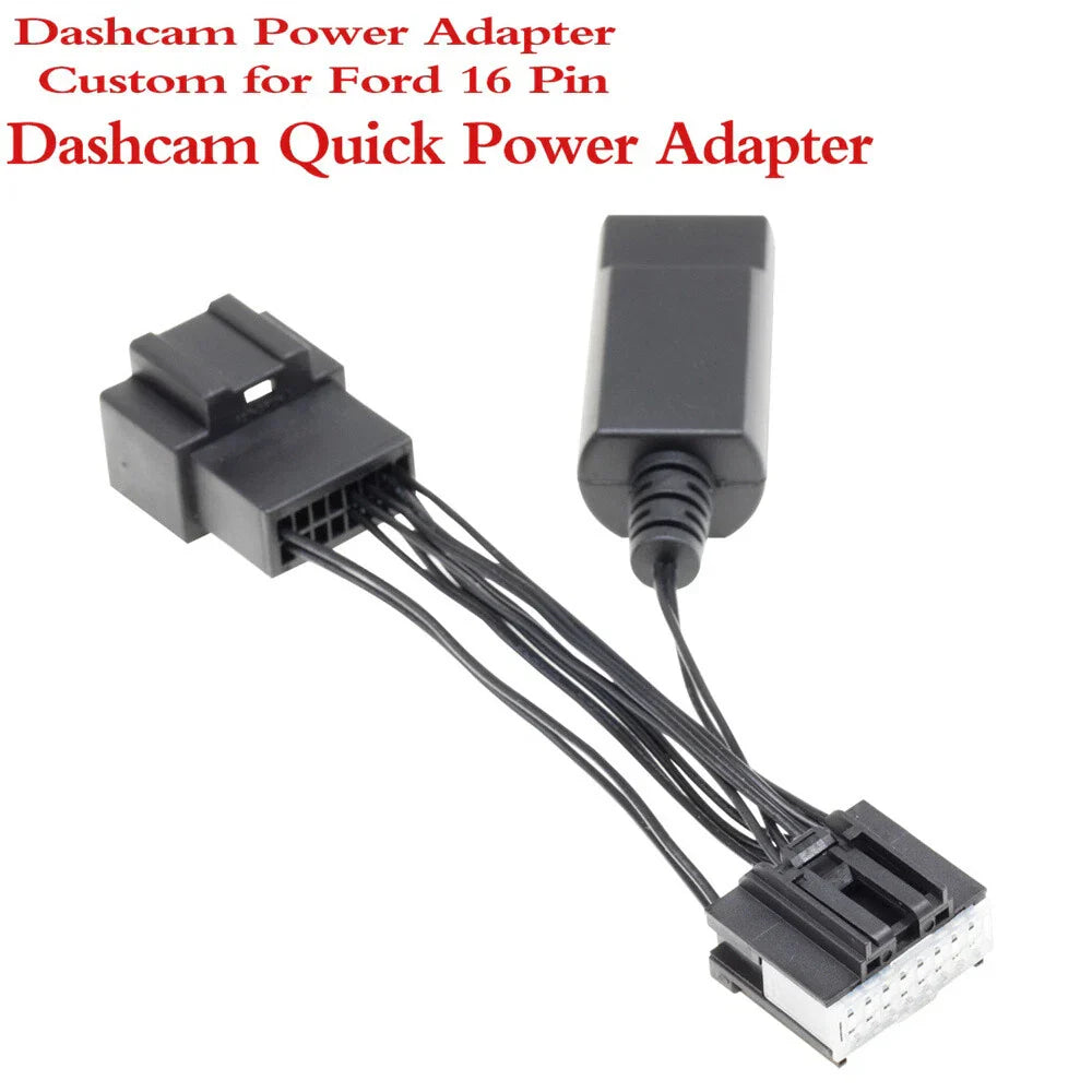 16-Pin to USB Dash Cam Power Adapter for Ford Bronco, F150, Mustang, Explorer