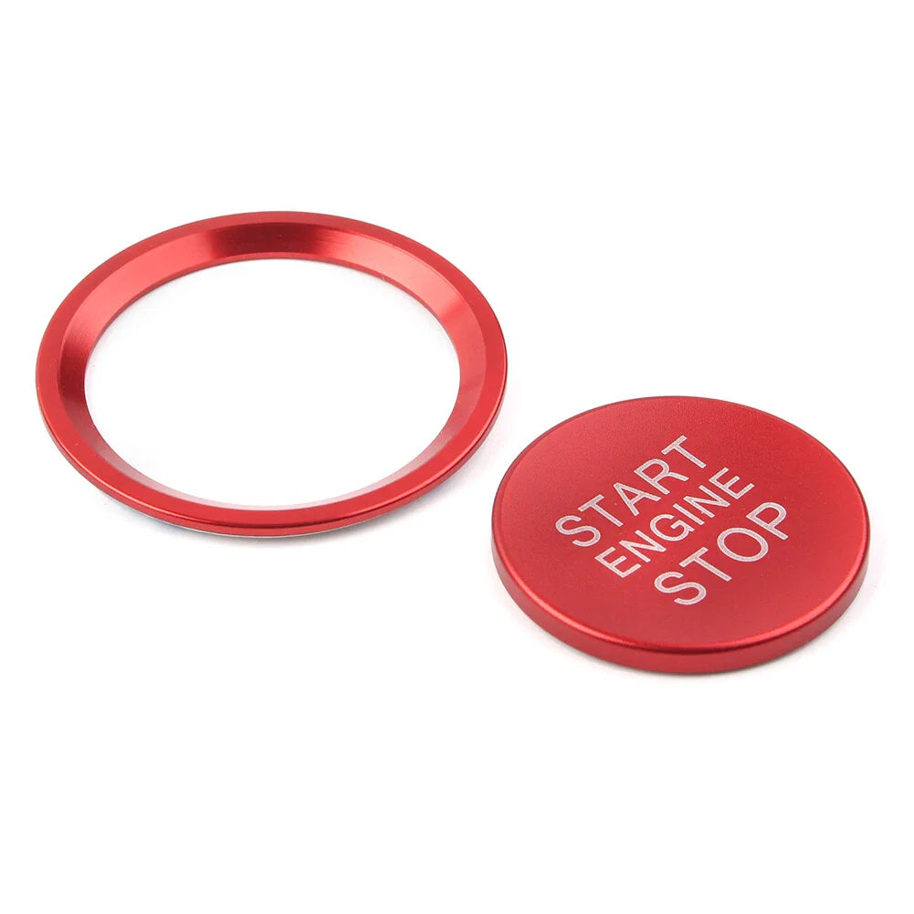Red Engine Start Button Decorative Ring Cover for Audi A4L A5 A6L A7 A8