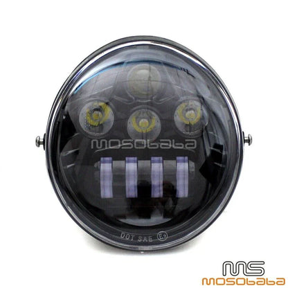 DOT LED Headlight w/ DRL for Harley VRSC VRSCA VRSCAW VRSB VRSF (2002-2023)