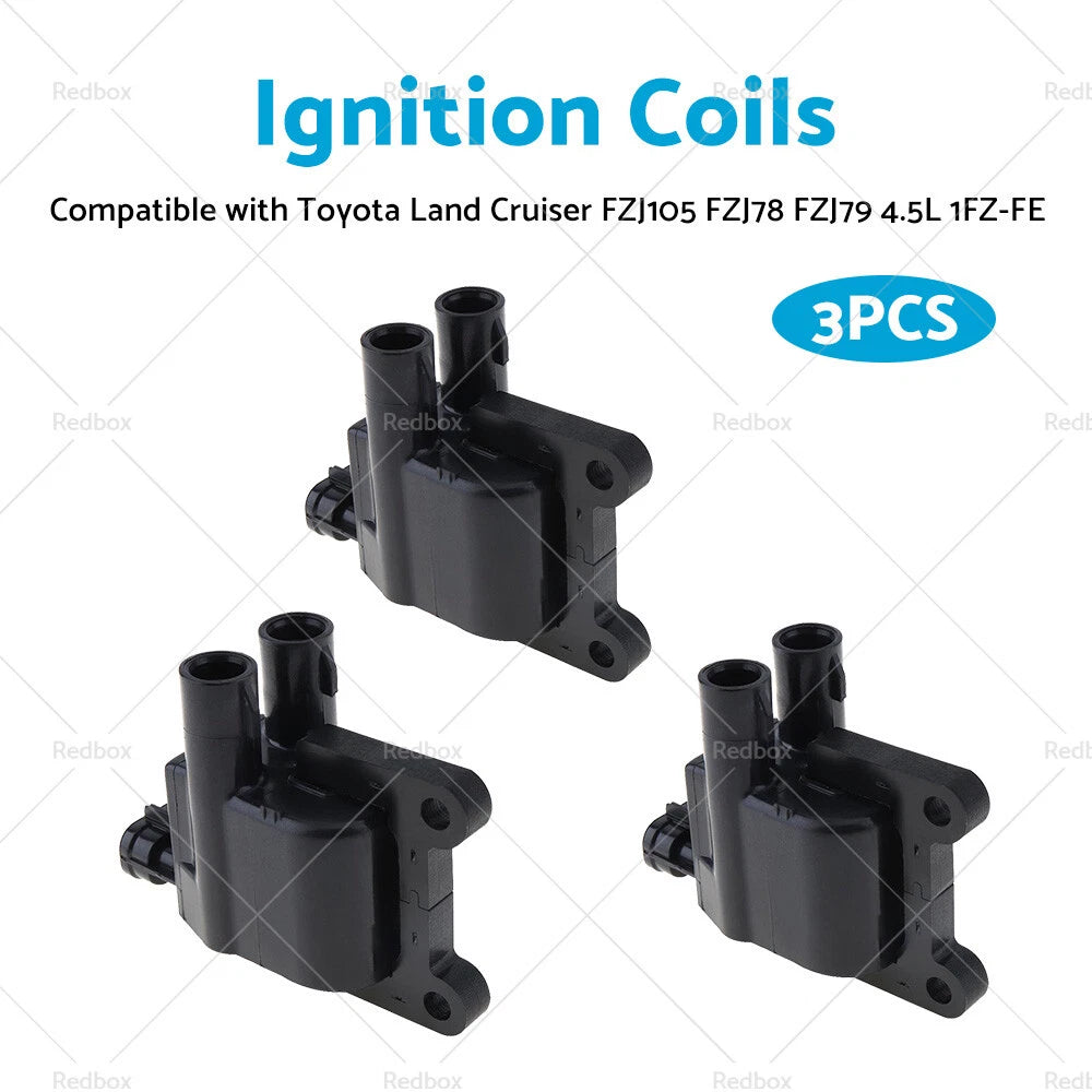 3 x Ignition Coils for Toyota Land Cruiser FZJ105 FZJ78 FZJ79 4.5L (1996-2007)