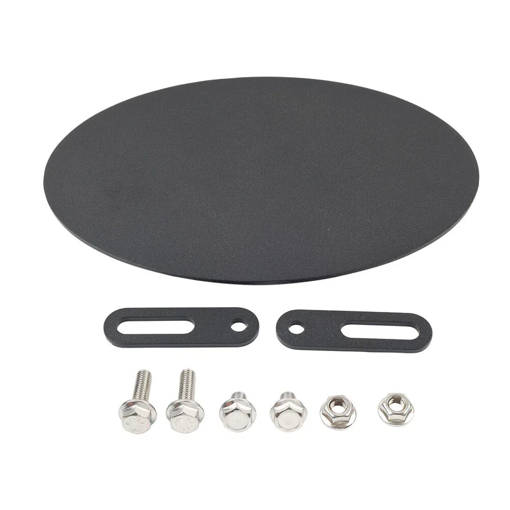 CNC Black Side Number Plate Panel Cover for Motorcycle (Universal)