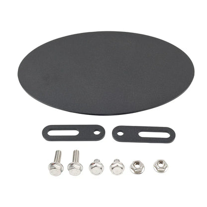 CNC Black Side Number Plate Panel Cover for Motorcycle (Universal)