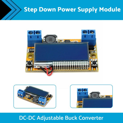 Step Down Power Supply Module DC-DC Adjustable Buck Converter with Shell