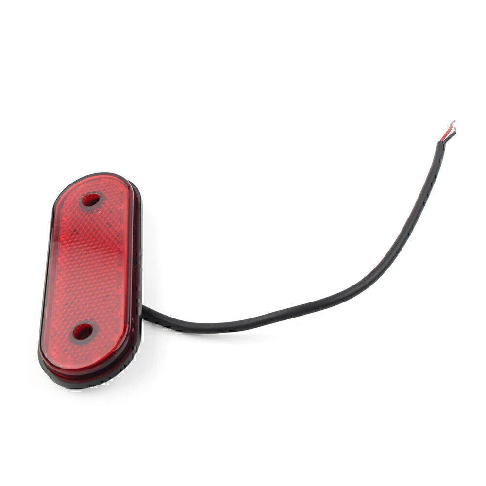 20 x 24V LED Oval Side Marker Light Tail Lamp Red for Trailer Truck Van