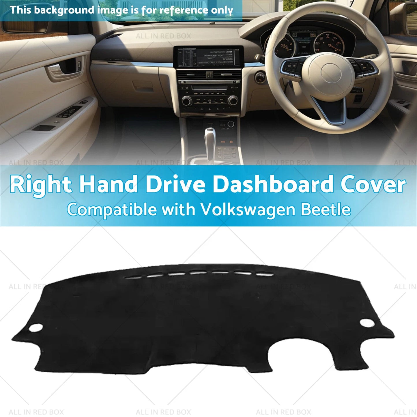 Right Hand Drive Dashboard Cover for Volkswagen Beetle (1998-2011)