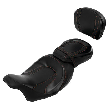 Rider & Passenger Seat Backrest Pad for Harley CVO Street Glide (2009-2023)