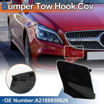 Front Bumper Tow Hook Cover for Mercedes-Benz CLS W218 (2012-2018) Black