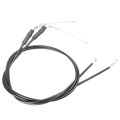 Black Steel Throttle Cables for Harley Sportster XL1200 XL883 (2004-2023)