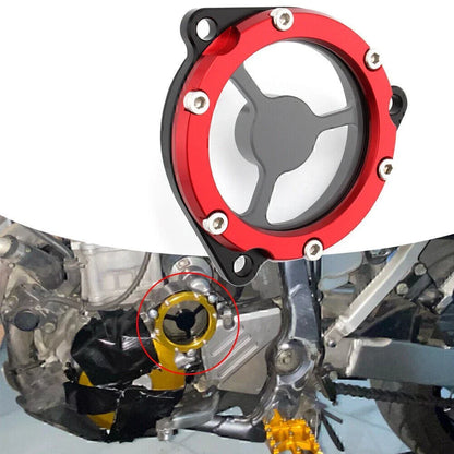 Red Starter Idle Gear Cover Guard for Suzuki DRZ400/400E/400S/SM/LTZ400/LTR450