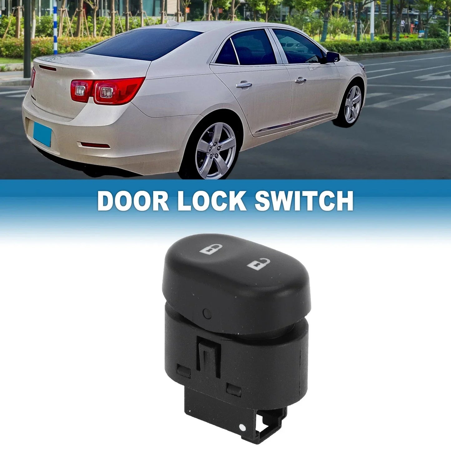 Car Door Lock Switch for Chevrolet Malibu (2008-2009) Plastic & Metal