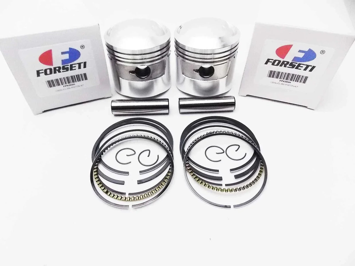 64mm Piston Set w/ Rings & Clips for Honda CL350 Scrambler (1968-1973)