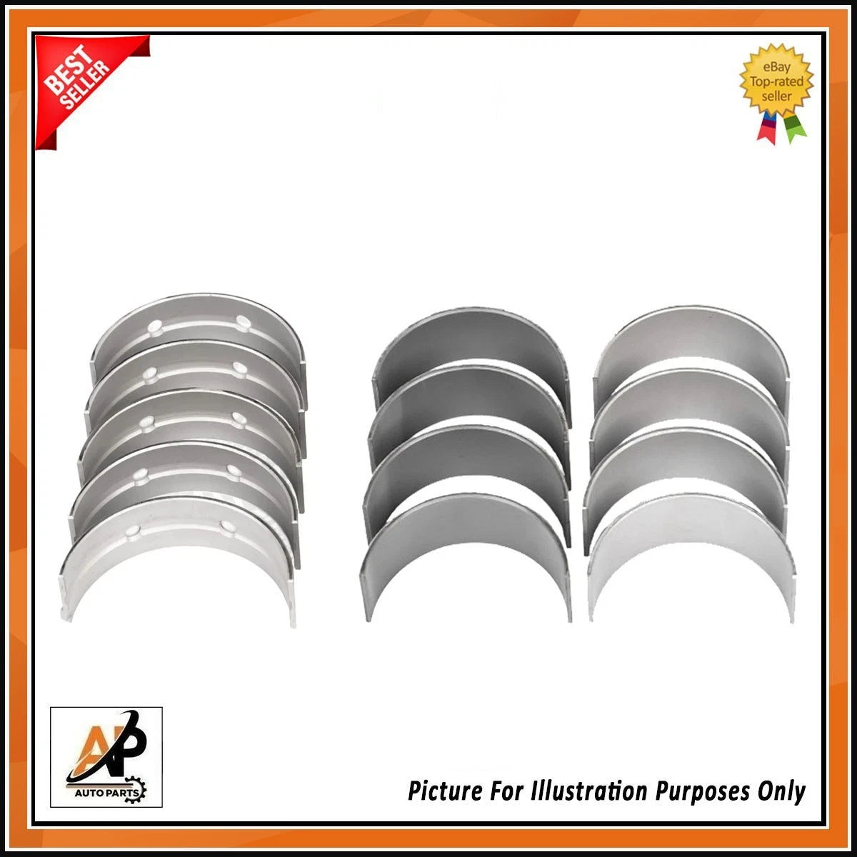 Crankshaft Main and Big End Bearing Set STD Replacement for Maserati Ghibli (2014–2019)