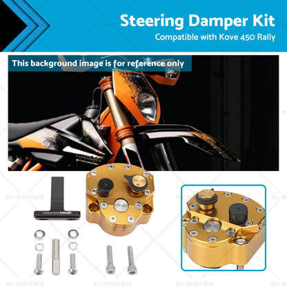 Adjustable Steering Damper Stabilizer for Kove 450 Rally (2021-2023)
