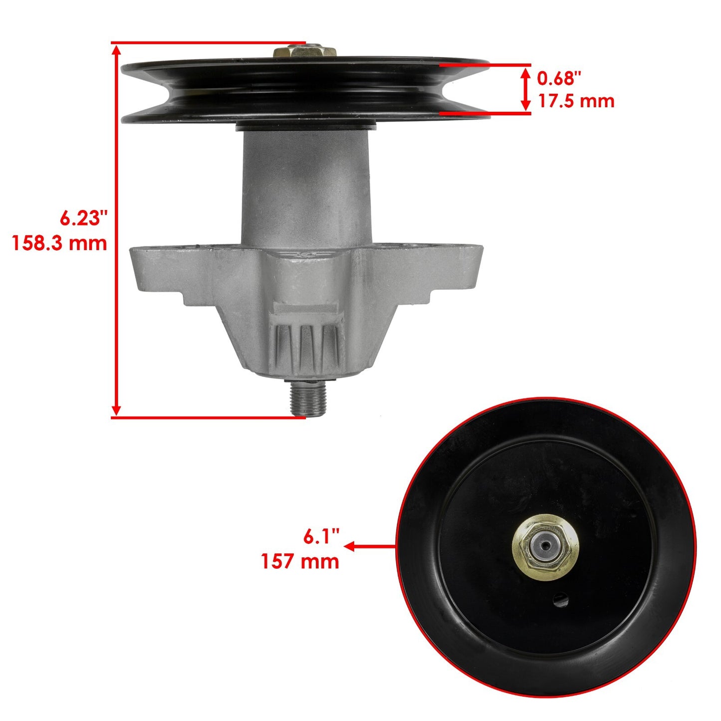 Deck Spindle Pulley Belt for Toro Cub Cadet 42 inch (2007–2015)