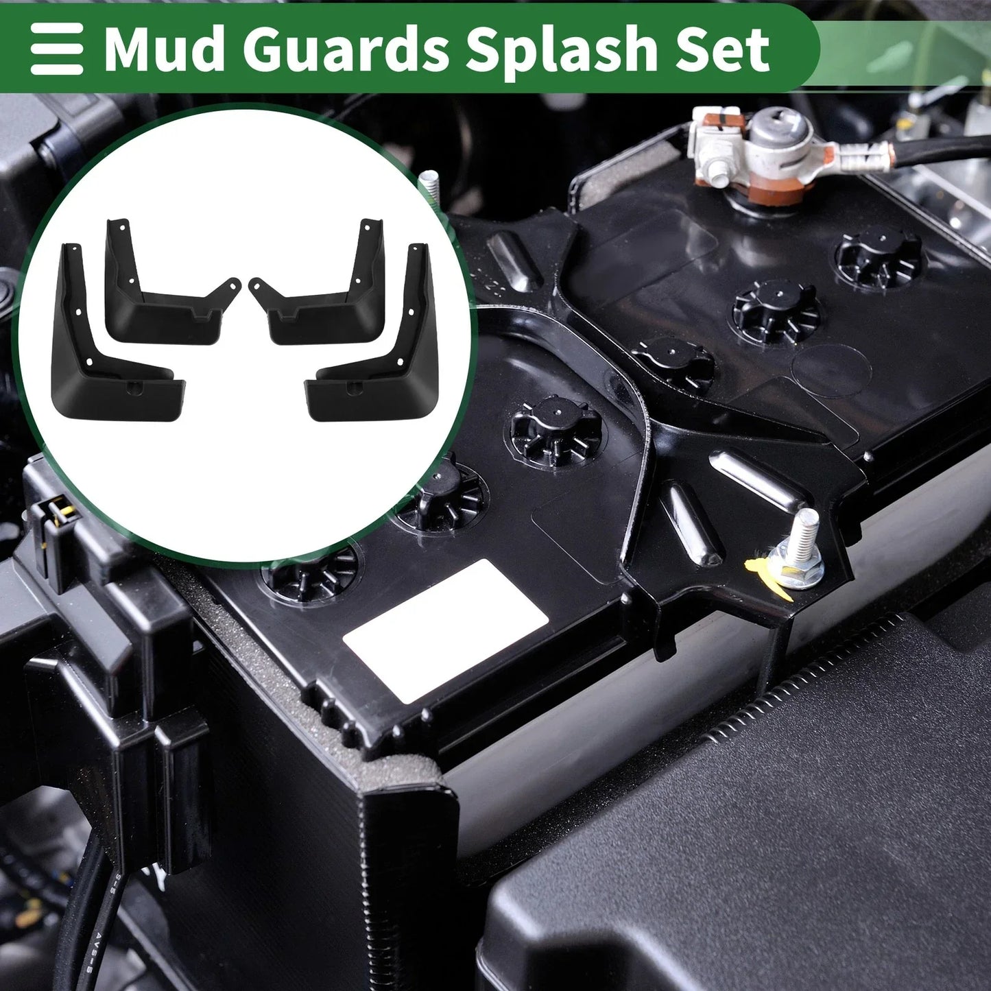 Mud Flaps Splash Guards for Hyundai Encino (2018-2020) with Mount Accessories