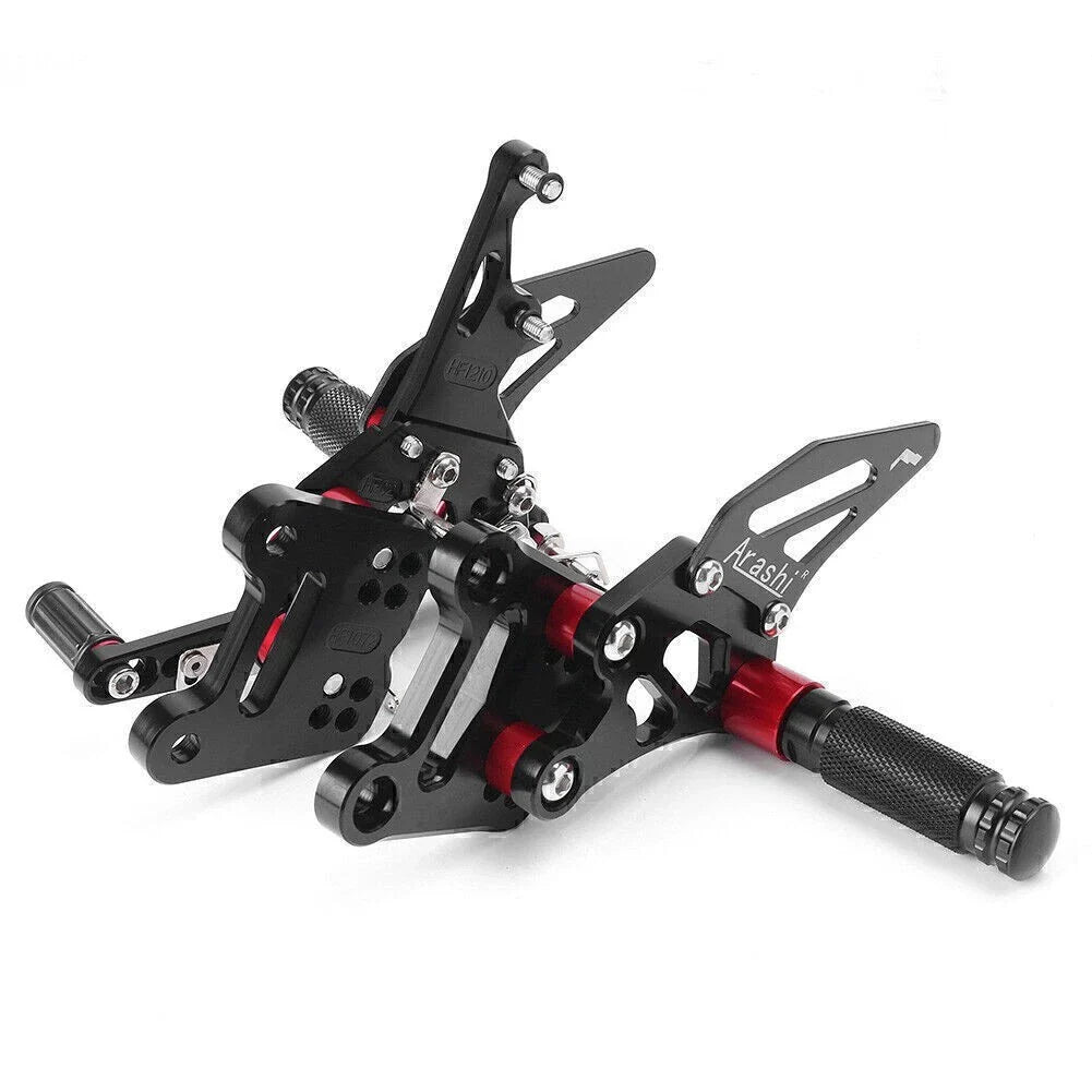 CNC Rearset Foot Pegs for Suzuki GSXR1000 (2017-2018) Black