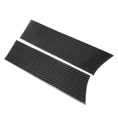 Carbon Black Console Armrest Storage Box Cover for Benz C E GLC Class (2015-2023)