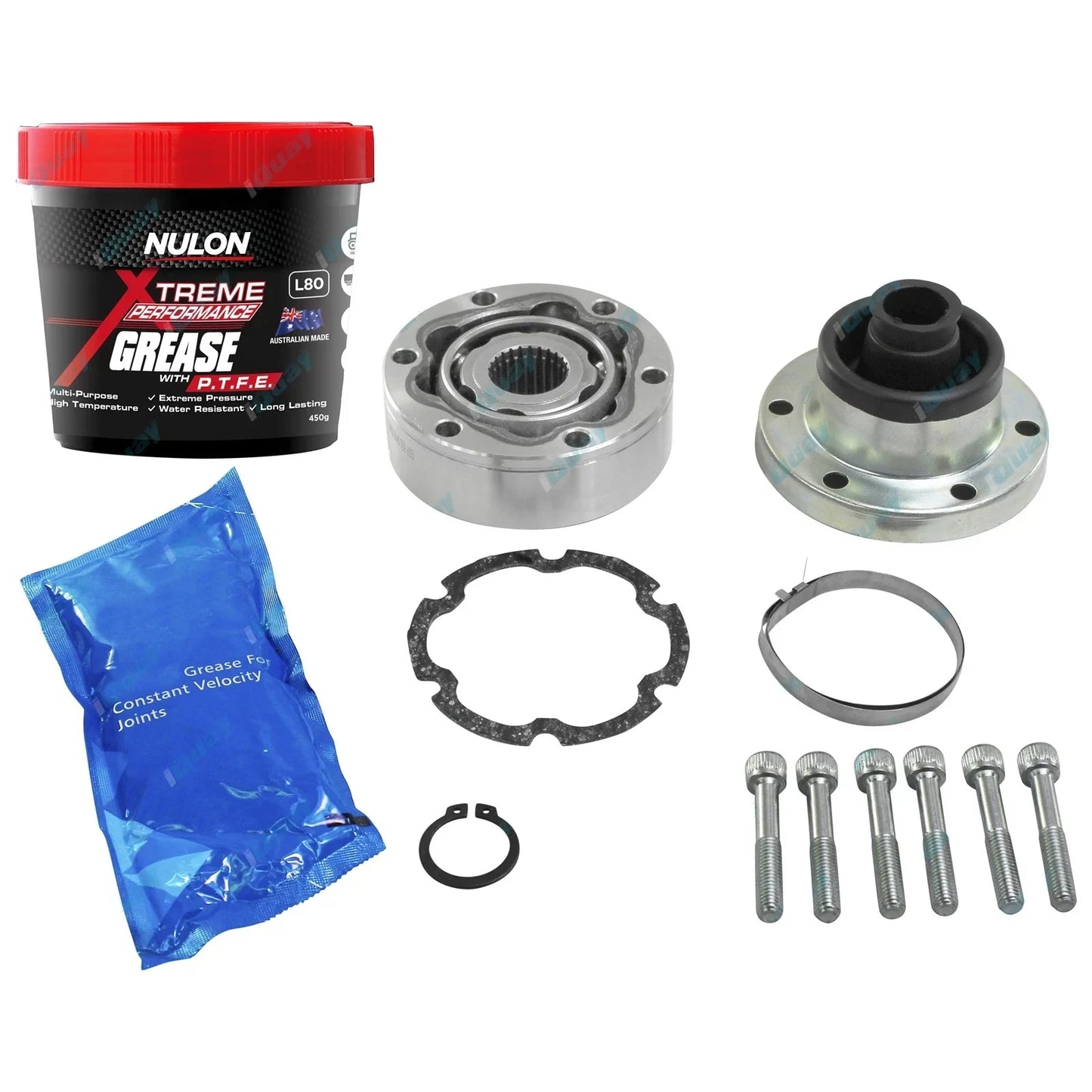 Tailshaft Mid CV Joint + Boot Kit + Grease for Skyline R31 6cyl RB30E 6/88~90