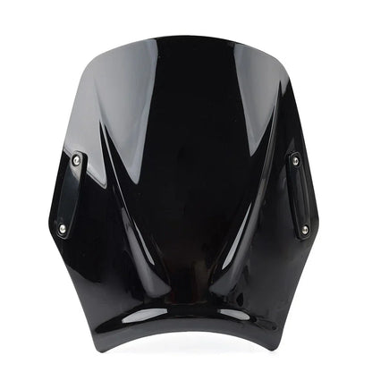 Windshield Deflector for Universal Motorcycle - Black Plastic