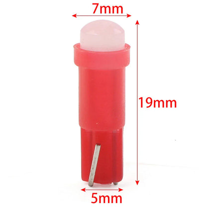 Red T5 1 SMD Dashboard Gauge Indicator Light Bulbs for Car