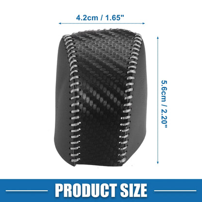 Auto Gear Shifting Knob Cover for Lexus NX250 2022-2023 Black Gray Stitching