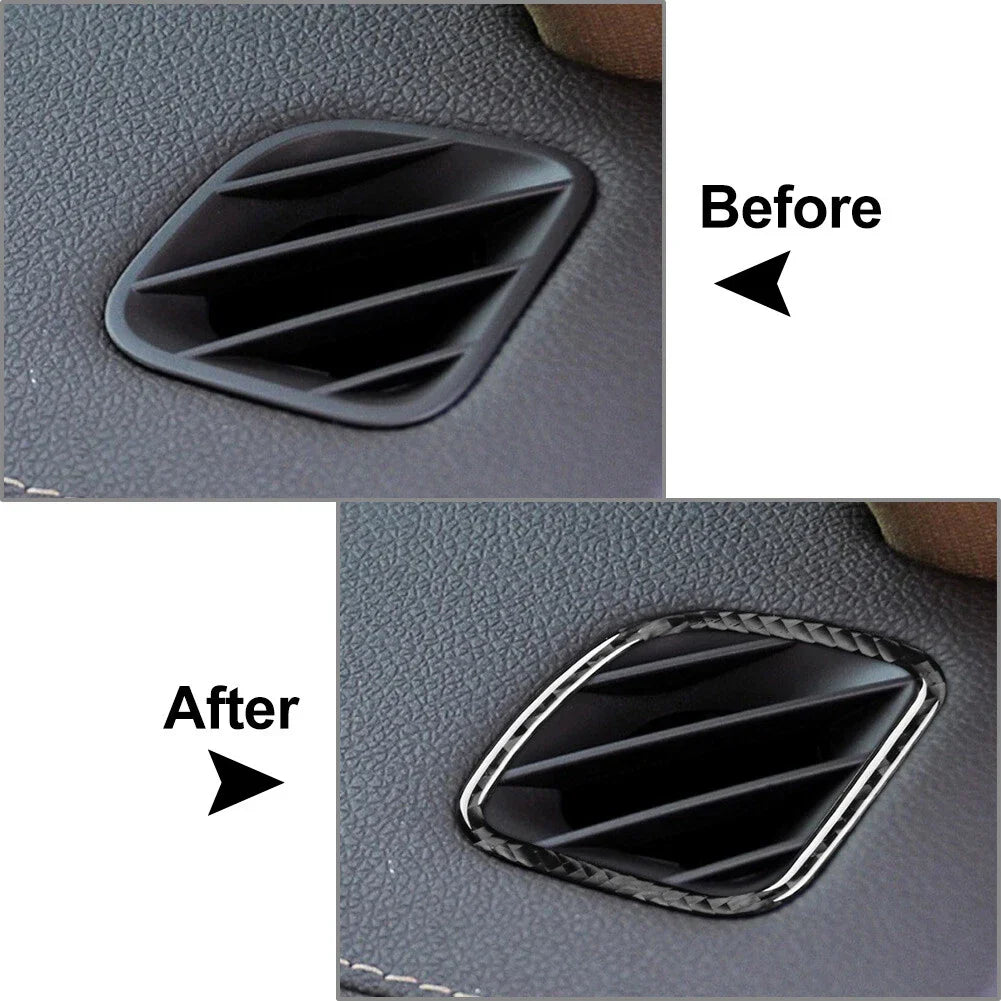 Carbon Fiber Dashboard Air Vent Cover Trim for Cadillac CTS (2008-2013)