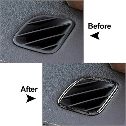Carbon Fiber Dashboard Air Vent Cover Trim for Cadillac CTS (2008-2013)