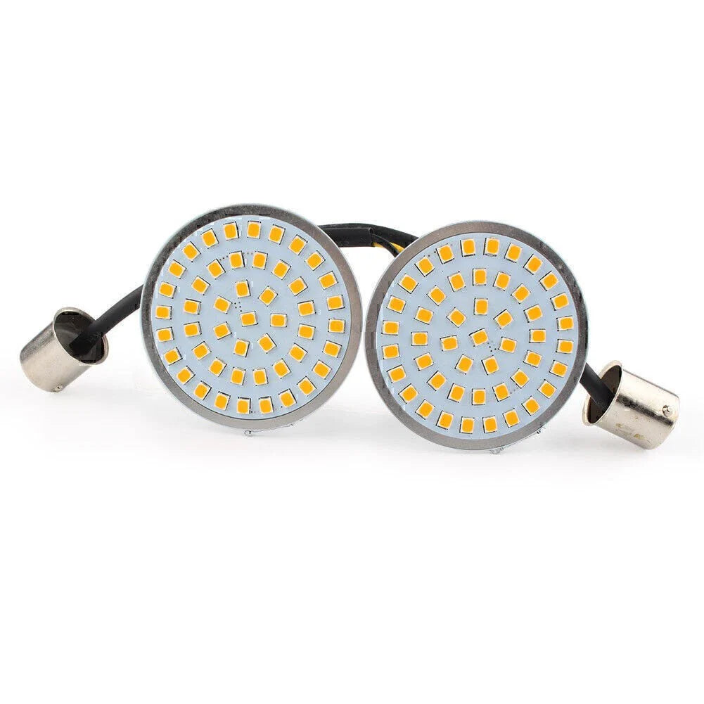 48 Amber LED Turn Signal Light Bulb for Bobber Chopper Cafe Racer