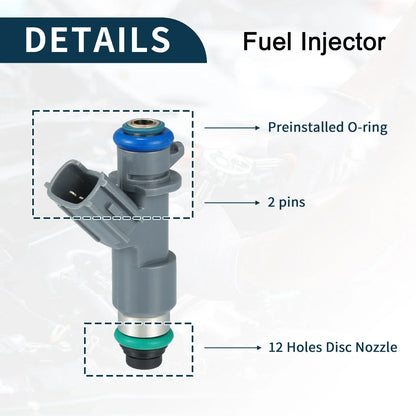 Fuel Injector 6 x No.16450-R70-A01 for Honda Accord (2008-2012)