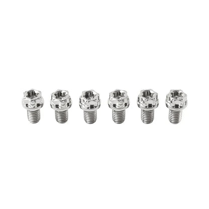 6 x M8x10mm Titanium Torx Head Flange Screws for Motorcycle Bike