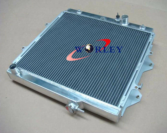3 Row Aluminum Radiator + Fan for Toyota Hilux RZN149R RZN169R RZN174 (97-05)